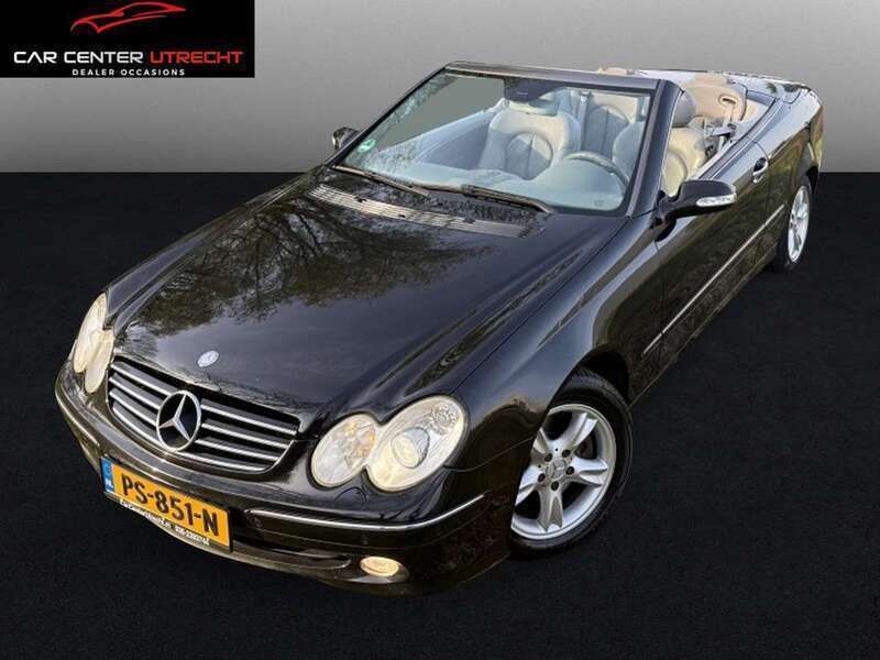 Zwart Gebruikt 2005 Mercedes CLK200 Elegance Cabriolet | € 7.749 (Eerlijke prijs) - Afbeelding 1/4