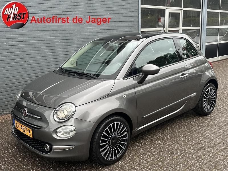 Grijs Gebruikt 2019 Fiat 500 Lounge Hatchback | € 11.950 (Eerlijke prijs) - Afbeelding 1/4
