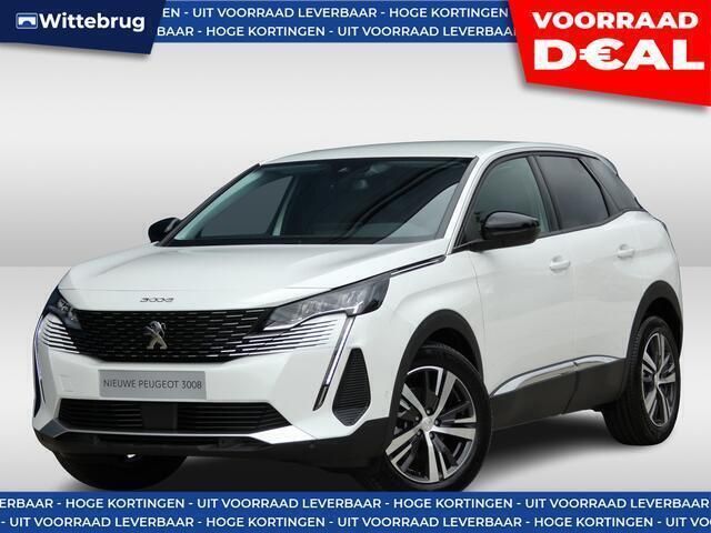 Wit Nieuw 2024 Peugeot 3008 Allure SUV | € 38.888 - Afbeelding 1/4