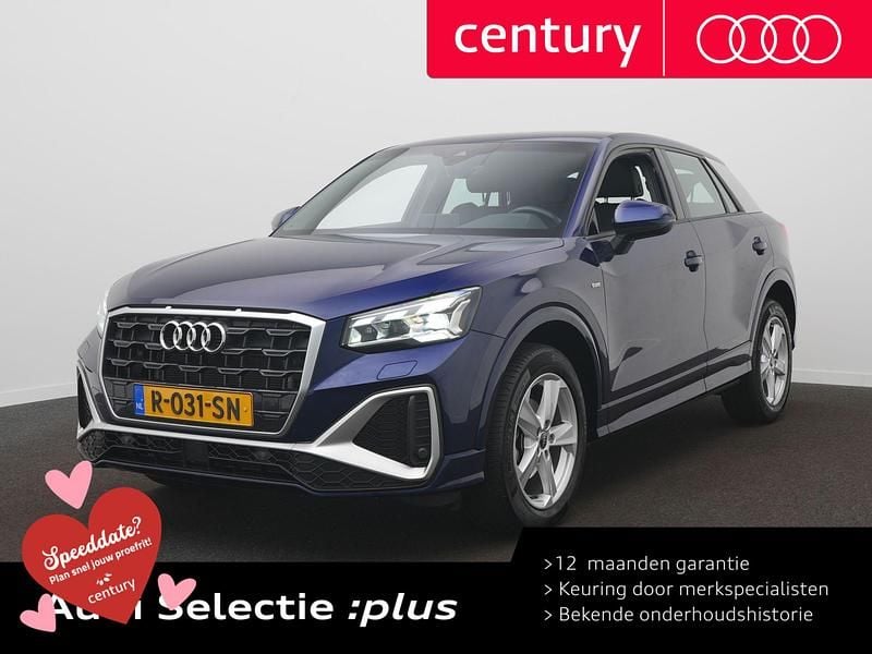 Blauw, metallic lak Occasion 2022 Audi Q2 S-Line SUV | € 28.850 (Goede deal) - Afbeelding 1/4