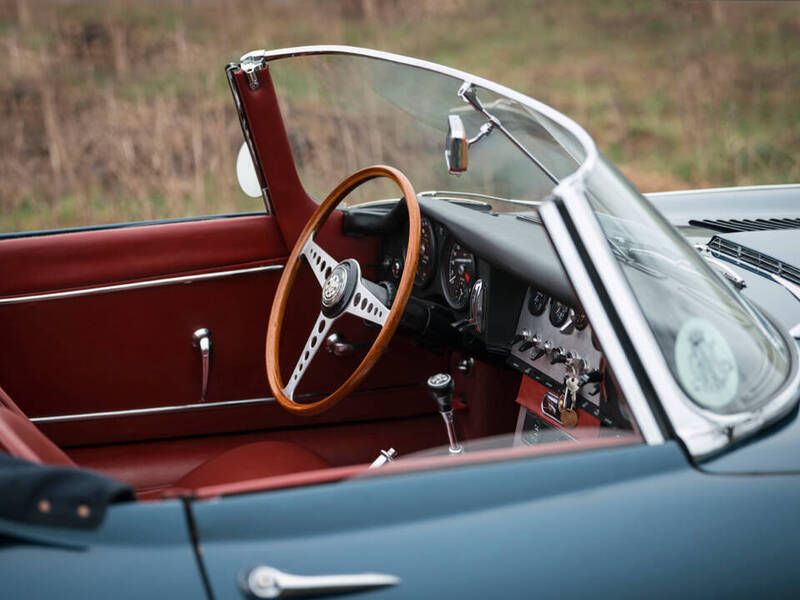 Occasion Jaguar E-Type 269 PK (197 kW) 1961 Blauw Cabriolet
