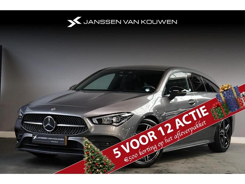 Grijs (metallic) Gebruikt 2021 Mercedes CLA180 Shooting Brake Business Stationwagen | € 27.350 (Eerlijke prijs) - Afbeelding 1/4
