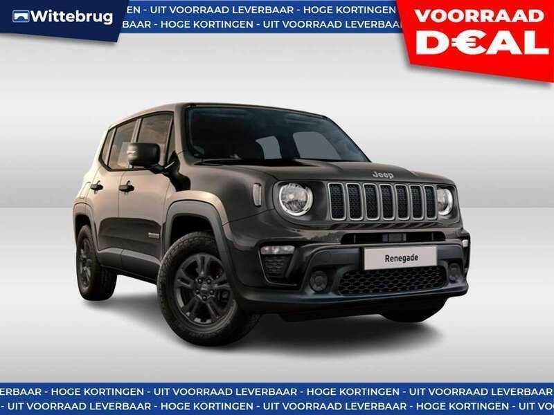 Zwart, metallic lak Nieuw 2024 Jeep Renegade Altitude SUV | € 33.333 (Super prijs) - Afbeelding 1/4