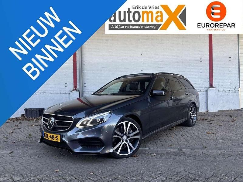 Grijs Gebruikt 2015 Mercedes E400 Prestige Stationwagen | € 26.495 - Afbeelding 1/4