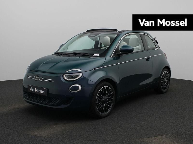 Groen Gebruikt 2023 Fiat 500e La Prima Cabriolet | € 25.940 (Eerlijke prijs) - Afbeelding 1/4
