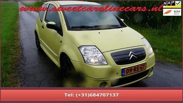 Geel Gebruikt 2005 Citroën C2 VTR Sport Hatchback | € 1.250 (Eerlijke prijs) - Afbeelding 1/4
