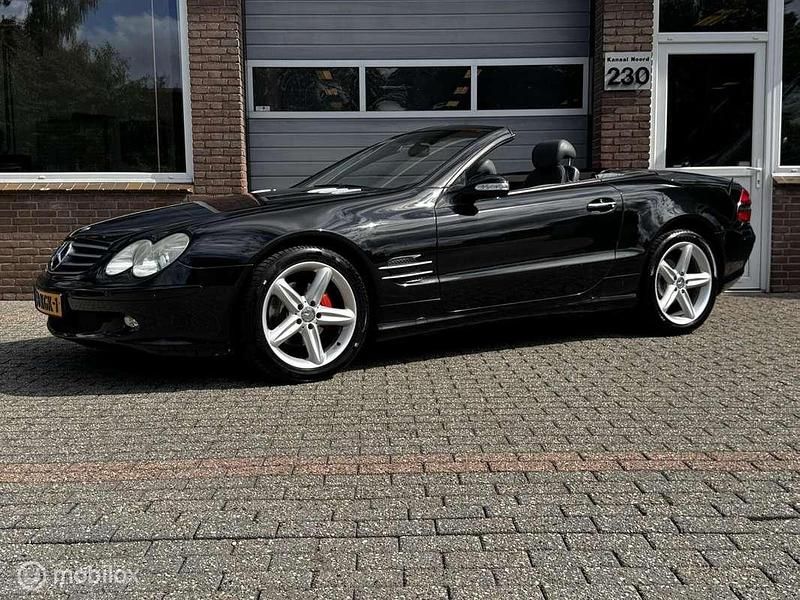 Zwart Gebruikt 2003 Mercedes SL350 Cabriolet | € 10.950 (Super prijs) - Afbeelding 1/4