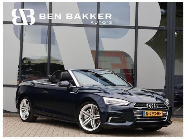 Blauw Gebruikt 2018 Audi A5 Cabriolet Design Cabriolet | € 29.900 (Duur) - Afbeelding 1/4