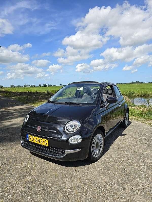 Zwart Gebruikt 2017 Fiat 500 Lounge Hatchback | € 8.900 (Goede deal) - Afbeelding 1/4