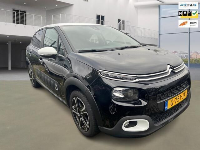 Zwart Gebruikt 2019 Citroën C3 Feel Hatchback | € 9.250 (Eerlijke prijs) - Afbeelding 1/4