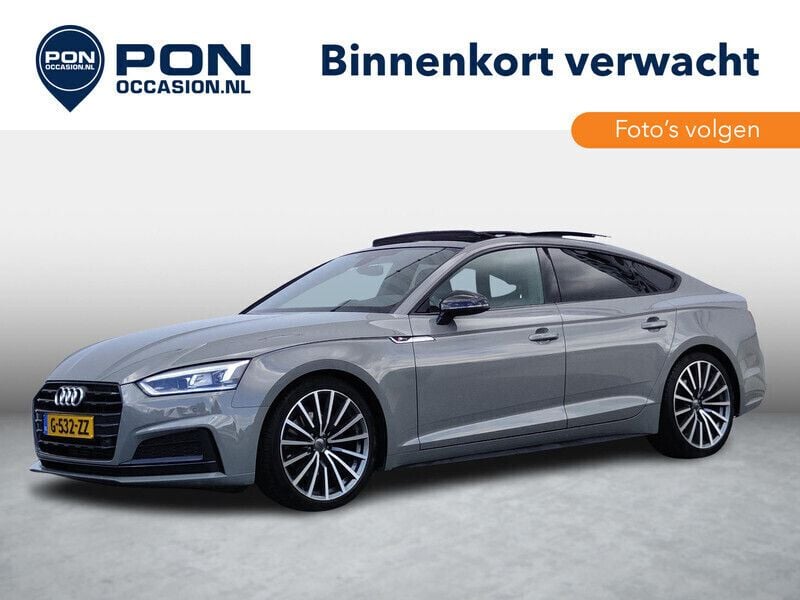 Grijs Gebruikt 2020 Audi A5 Sportback Black Edition Hatchback | € 39.950 - Afbeelding 1/4