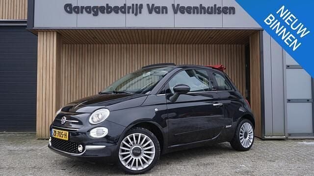 Zwart Occasion 2019 Fiat 500C Lounge Cabriolet | € 13.950 (Eerlijke prijs) - Afbeelding 1/4