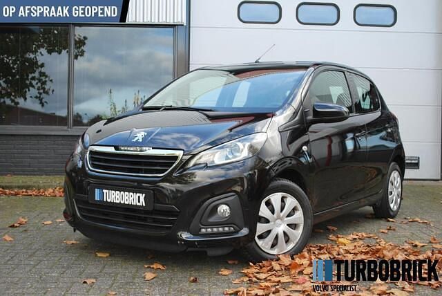 Zwart Gebruikt 2018 Peugeot 108 Hatchback | € 6.395 (Eerlijke prijs) - Afbeelding 1/4