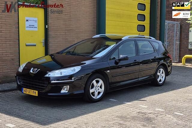 Zwart Gebruikt 2007 Peugeot 407 Business-Line Stationwagen | € 1.950 (Eerlijke prijs) - Afbeelding 1/4