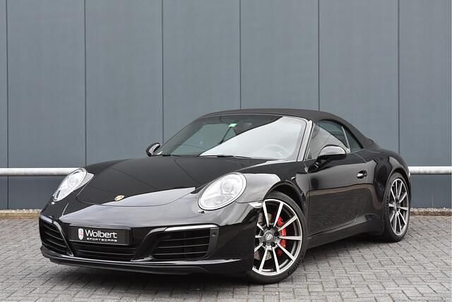 Zwart (metallic) Occasion 2016 Porsche 911 Carrera S Cabriolet Cabriolet | € 102.950 (Super prijs) - Afbeelding 1/4