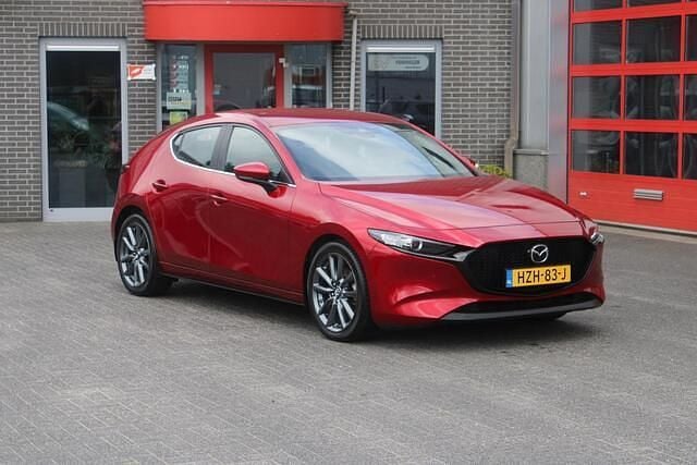 Rood Gebruikt 2019 Mazda 3 Luxury Hatchback | € 19.350 (Eerlijke prijs) - Afbeelding 1/4