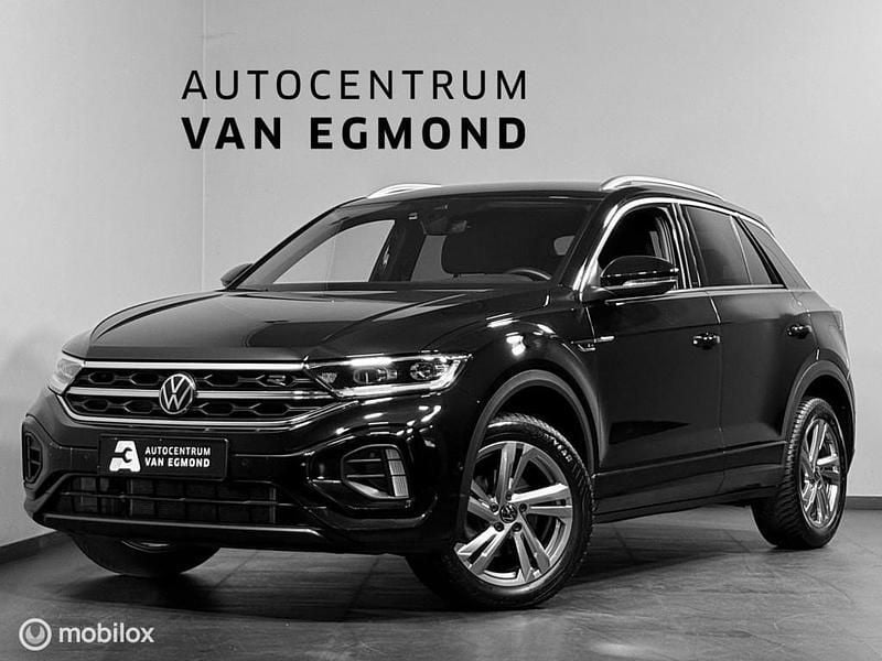 Zwart Gebruikt 2022 VW T-Roc R-line SUV | € 28.999 (Eerlijke prijs) - Afbeelding 1/4