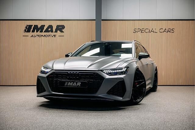 Grijs Gebruikt 2020 Audi RS6 S-Line Stationwagen | € 124.950 - Afbeelding 1/4