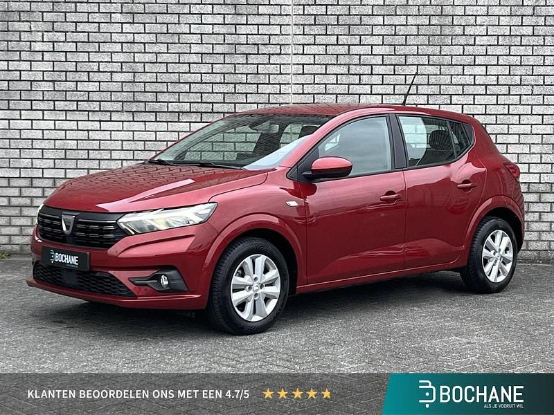 Rood Occasion 2021 Dacia Sandero Comfort Hatchback | € 11.700 (Eerlijke prijs) - Afbeelding 1/4
