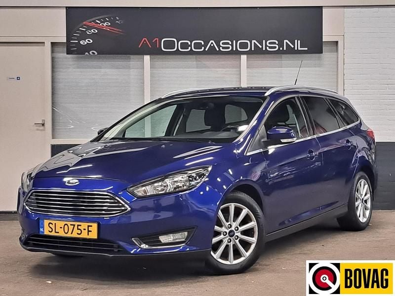Occasion Ford Focus Titanium 127 PK (93 kW) 2017 Blauw Stationwagen