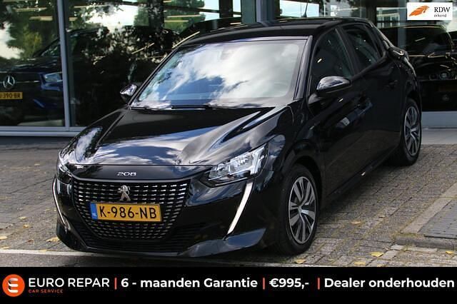 Zwart Gebruikt 2020 Peugeot 208 Allure Hatchback | € 11.995 (Goede deal) - Afbeelding 1/4