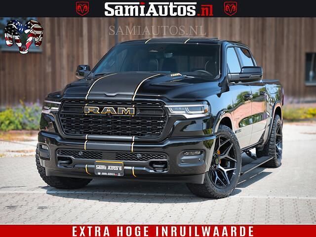 Zwart Nieuw 2024 Dodge Ram Limited Pickup | € 93.950 (Goede deal) - Afbeelding 1/4