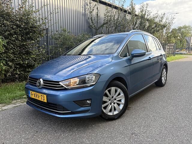 Blauw Gebruikt 2014 VW Golf Sportsvan Highline MPV | € 7.450 (Eerlijke prijs) - Afbeelding 1/4