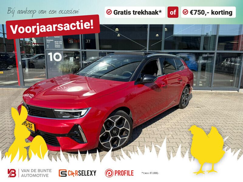 Rood Gebruikt 2022 Opel Astra Ultimate Stationwagen | € 30.950 (Iets duurder) - Afbeelding 1/4