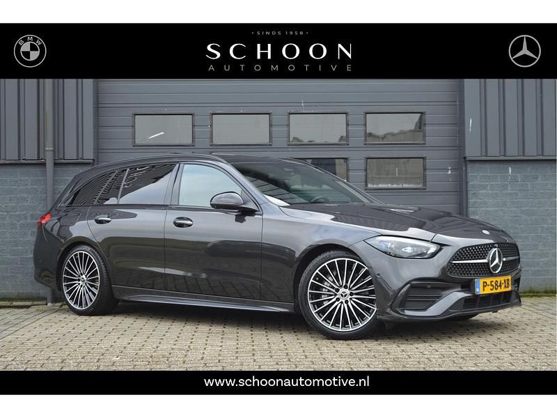 Grijs Occasion 2022 Mercedes C200 AMG line Stationwagen | € 34.950 (Iets duurder) - Afbeelding 1/3