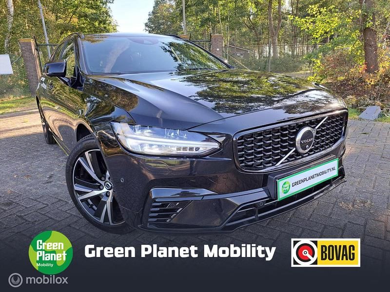 Zwart Gebruikt 2021 Volvo V90 R-Design Stationwagen | € 34.900 (Super prijs) - Afbeelding 1/4