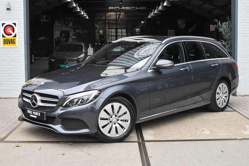 Grijs Gebruikt 2015 Mercedes C350e Edition Stationwagen | € 15.900 (Eerlijke prijs) - Afbeelding 1/4
