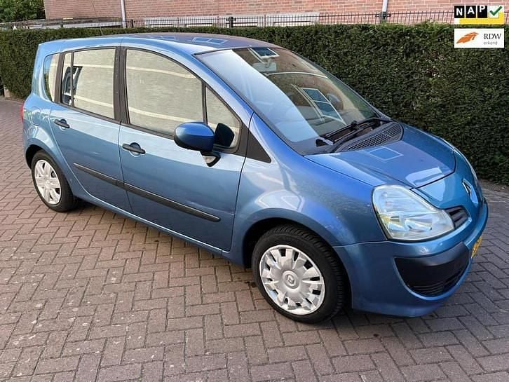 Blauw (metallic) Gebruikt 2008 Renault Grand Modus Expression MPV | € 1.495 (Eerlijke prijs) - Afbeelding 1/4