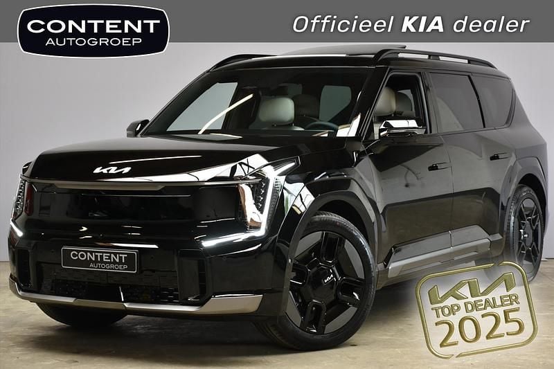 Aurora black pearl (zwart metallic) Nieuw 2025 Kia EV9 3 SUV | € 81.295 (Iets duurder) - Afbeelding 1/4