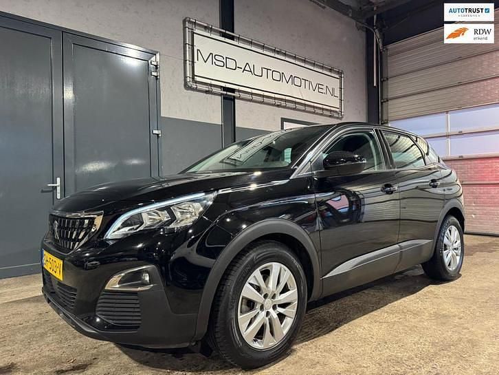 Zwart Gebruikt 2018 Peugeot 3008 SUV | € 9.849 (Super prijs) - Afbeelding 1/4