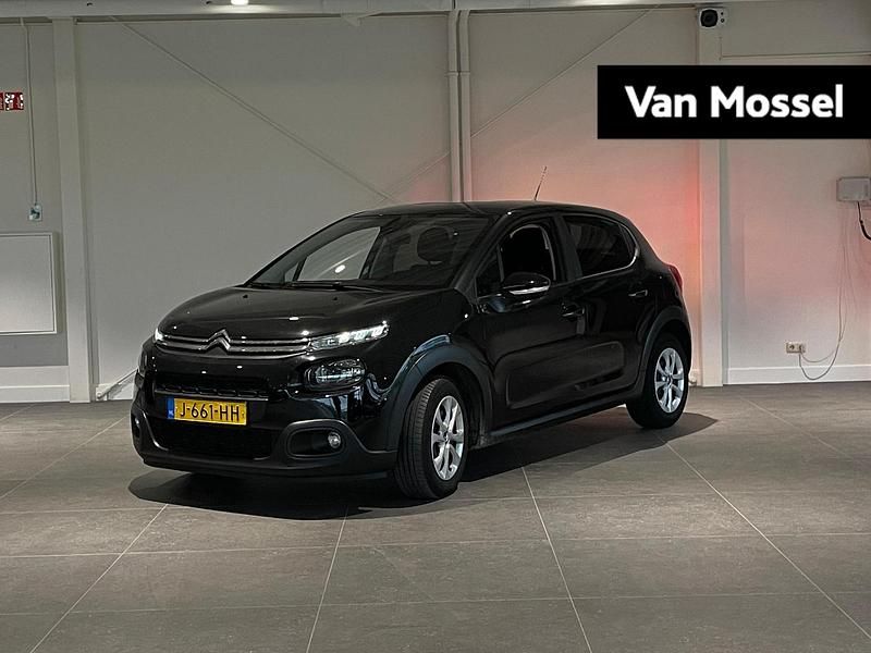 Zwart Gebruikt 2020 Citroën C3 Feel Hatchback | € 10.640 (Eerlijke prijs) - Afbeelding 1/4