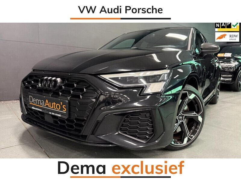 Zwart Gebruikt 2021 Audi A3 Sportback e-tron Competition Sedan | € 24.950 (Super prijs) - Afbeelding 1/4