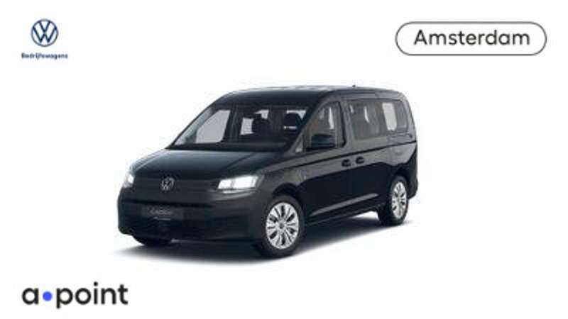 Zwart Nieuw 2025 VW Caddy Maxi MPV | € 36.479 (Super prijs) - Afbeelding 1/4