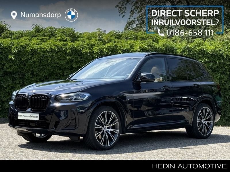 M carbonschwarz metallic (zwart metallic) Gebruikt 2022 BMW X3 M Sport SUV | € 66.895 (Eerlijke prijs) - Afbeelding 1/3