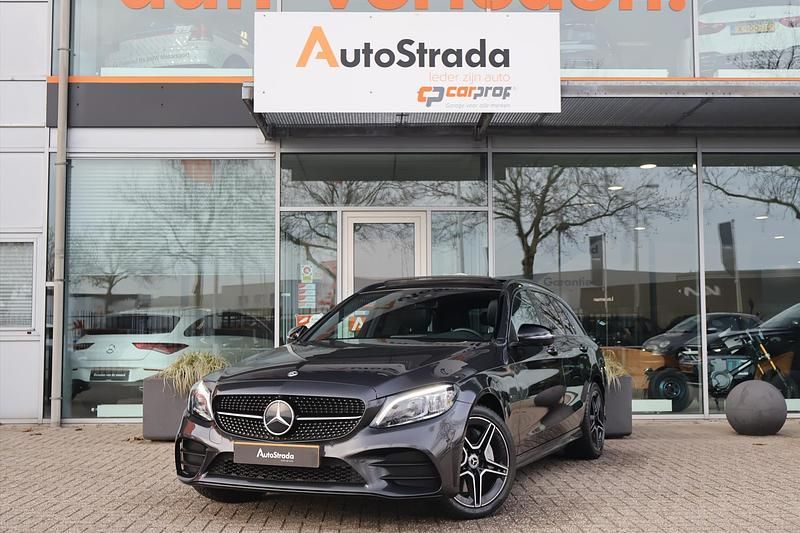 Occasion Mercedes C300e AMG line 211 PK (155 kW) 2021 Grijs Stationwagen
