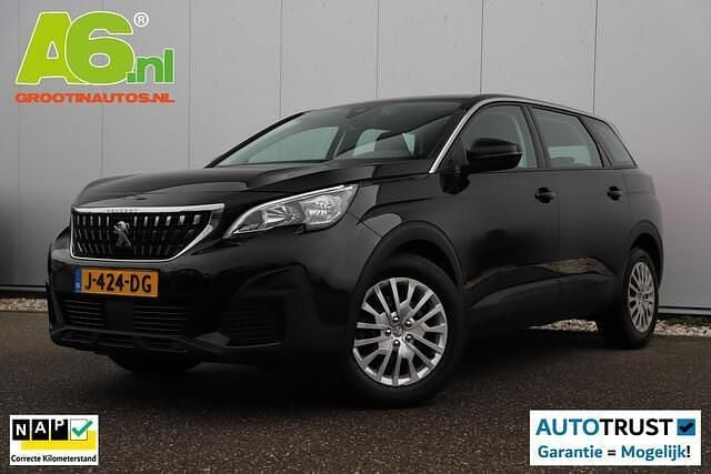 Zwart Gebruikt 2020 Peugeot 5008 Access SUV | € 13.999 (Super prijs) - Afbeelding 1/4