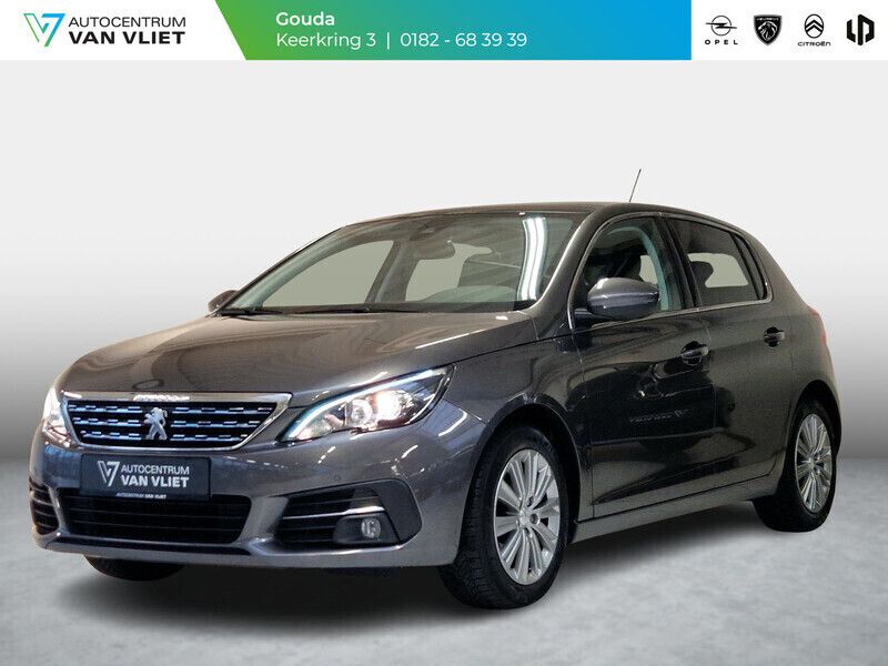Grijs Gebruikt 2020 Peugeot 308 Premium Hatchback | € 13.289 (Eerlijke prijs) - Afbeelding 1/4