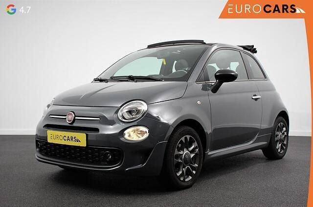 Grijs Gebruikt 2021 Fiat 500C Sport Cabriolet | € 13.890 (Goede deal) - Afbeelding 1/4