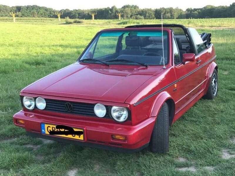 Rood Gebruikt 1993 VW Golf Cabriolet Cabriolet | € 8.250 - Afbeelding 1/4