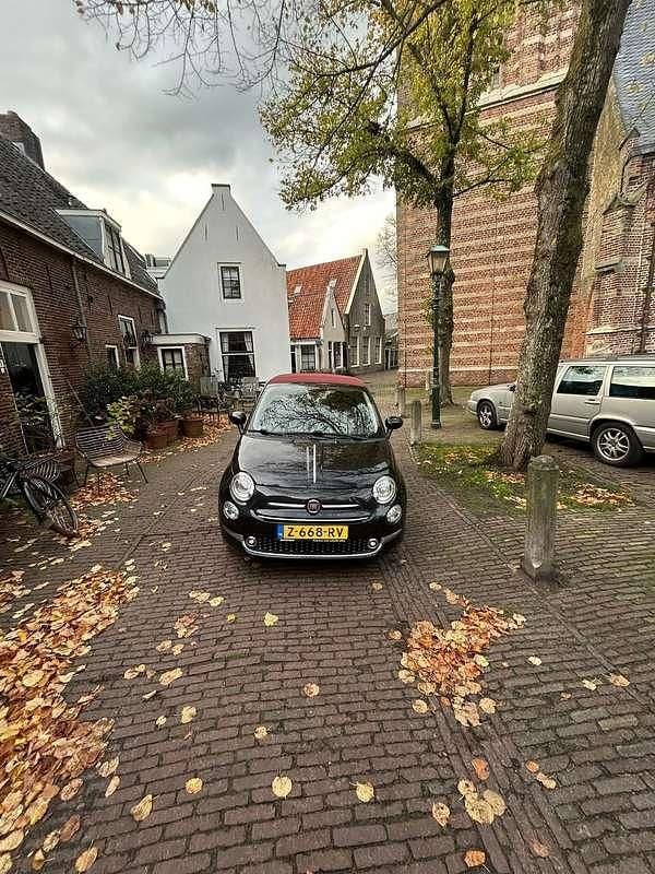 Zwart Gebruikt 2019 Fiat 500 Star Cabriolet | € 13.250 (Super prijs) - Afbeelding 1/4