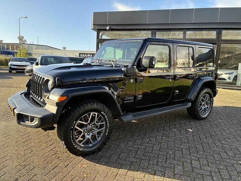 Zwart Gebruikt 2021 Jeep Wrangler Unlimited 80th Anniversary SUV | € 58.945 (Eerlijke prijs) - Afbeelding 1/1
