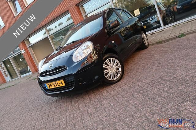 Zwart Gebruikt 2012 Nissan Micra Acenta Hatchback | € 5.450 (Eerlijke prijs) - Afbeelding 1/4