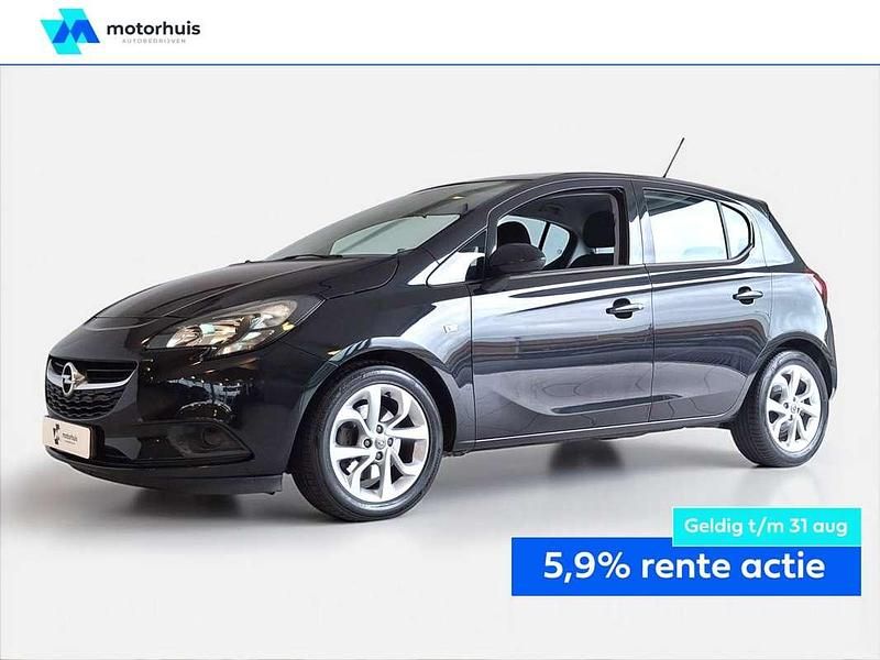 Zwart Gebruikt 2015 Opel Corsa Edition Hatchback | € 6.450 (Goede deal) - Afbeelding 1/4