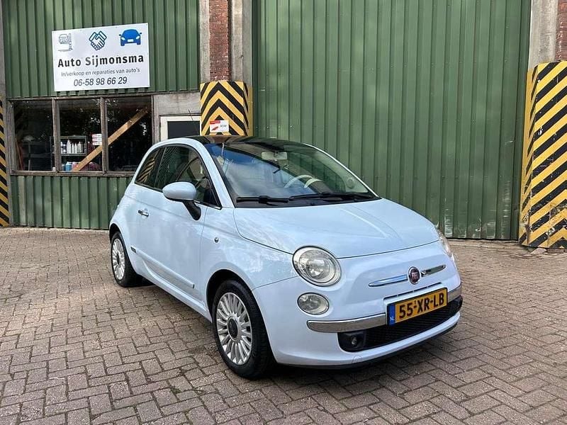 Blauw Occasion 2007 Fiat 500 Hatchback | € 3.500 (Eerlijke prijs) - Afbeelding 1/4