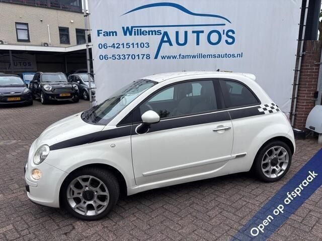 Wit Gebruikt 2010 Fiat 500 Sport Hatchback | € 4.499 (Super prijs) - Afbeelding 1/4