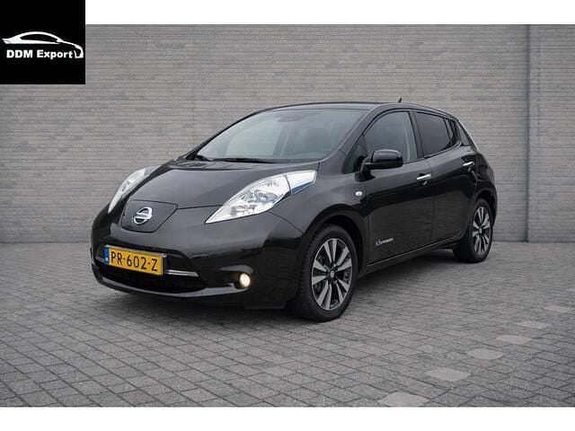 Zwart Gebruikt 2017 Nissan Leaf Tekna Hatchback | € 4.900 (Super prijs) - Afbeelding 1/4